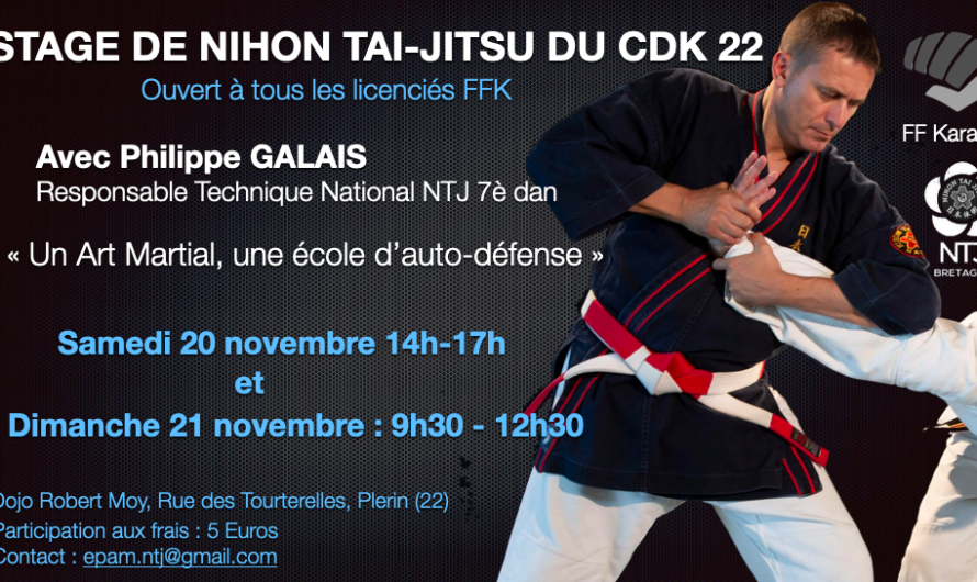 Stage de Nihon Tai-Jitsu du CDK 22
